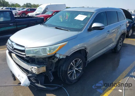 2016 Toyota Highlander Xle V6 из США, поврежденный, VIN 5TDKKRFH2GS159517